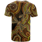 Orange Indigenous Dragonfly Australia T Shirt Aboriginal Art - Aussie Hoodie