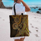 Orange Indigenous Dragonfly Australia Tote Bag Aboriginal Art - Aussie Hoodie