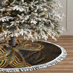 Orange Indigenous Dragonfly Australia Tree Skirt Aboriginal Art - Aussie Hoodie