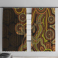Orange Indigenous Dragonfly Australia Window Curtain Aboriginal Art - Aussie Hoodie