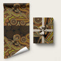 Orange Indigenous Dragonfly Australia Wrapping Paper Aboriginal Art - Aussie Hoodie