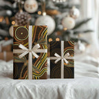 Orange Indigenous Dragonfly Australia Wrapping Paper Aboriginal Art - Aussie Hoodie