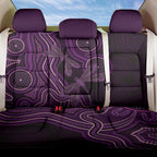 Purple Indigenous Dragonfly Australia Back Car Seat Cover Aboriginal Art - Aussie Hoodie