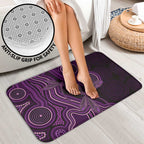 Purple Indigenous Dragonfly Australia Bathroom Set Aboriginal Art - Aussie Hoodie