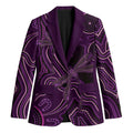 Purple Indigenous Dragonfly Australia Blazer Aboriginal Art - Aussie Hoodie