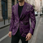 Purple Indigenous Dragonfly Australia Blazer Aboriginal Art - Aussie Hoodie