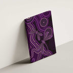 Purple Indigenous Dragonfly Australia Canvas Wall Art Aboriginal Art - Aussie Hoodie