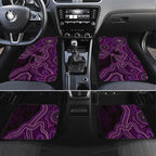 Purple Indigenous Dragonfly Australia Car Mats Aboriginal Art - Aussie Hoodie