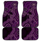 Purple Indigenous Dragonfly Australia Car Mats Aboriginal Art - Aussie Hoodie