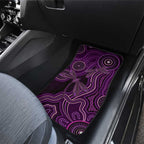 Purple Indigenous Dragonfly Australia Car Mats Aboriginal Art - Aussie Hoodie