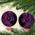 Purple Indigenous Dragonfly Australia Ceramic Ornament Aboriginal Art - Aussie Hoodie