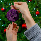 Purple Indigenous Dragonfly Australia Ceramic Ornament Aboriginal Art - Aussie Hoodie