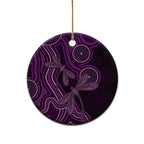 Purple Indigenous Dragonfly Australia Ceramic Ornament Aboriginal Art - Aussie Hoodie