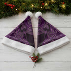 Purple Indigenous Dragonfly Australia Christmas Santa Hat Aboriginal Art - Aussie Hoodie