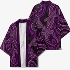 Purple Indigenous Dragonfly Australia Kimono Aboriginal Art - Aussie Hoodie