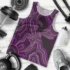 Purple Indigenous Dragonfly Australia Men Tank Top Aboriginal Art - Aussie Hoodie
