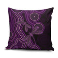 Purple Indigenous Dragonfly Australia Pillow Cover Aboriginal Art - Aussie Hoodie