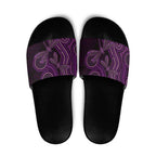 Purple Indigenous Dragonfly Australia Slide Sandals Aboriginal Art - Aussie Hoodie