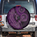 Purple Indigenous Dragonfly Australia Spare Tire Cover Aboriginal Art - Aussie Hoodie