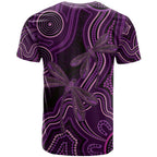 Purple Indigenous Dragonfly Australia T Shirt Aboriginal Art - Aussie Hoodie