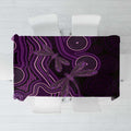 Purple Indigenous Dragonfly Australia Tablecloth Aboriginal Art - Aussie Hoodie