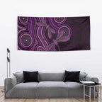 Purple Indigenous Dragonfly Australia Tapestry Aboriginal Art - Aussie Hoodie