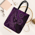 Purple Indigenous Dragonfly Australia Tote Bag Aboriginal Art - Aussie Hoodie