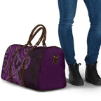 Purple Indigenous Dragonfly Australia Travel Bag Aboriginal Art - Aussie Hoodie