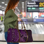 Purple Indigenous Dragonfly Australia Travel Bag Aboriginal Art - Aussie Hoodie