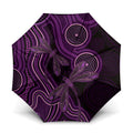 Purple Indigenous Dragonfly Australia Umbrella Aboriginal Art - Aussie Hoodie