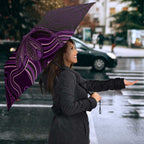Purple Indigenous Dragonfly Australia Umbrella Aboriginal Art - Aussie Hoodie