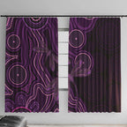 Purple Indigenous Dragonfly Australia Window Curtain Aboriginal Art - Aussie Hoodie
