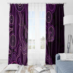 Purple Indigenous Dragonfly Australia Window Curtain Aboriginal Art - Aussie Hoodie