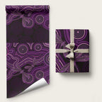 Purple Indigenous Dragonfly Australia Wrapping Paper Aboriginal Art - Aussie Hoodie