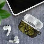 Yellow Indigenous Dragonfly Australia AirPods Case Aboriginal Art - Aussie Hoodie