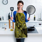 Yellow Indigenous Dragonfly Australia Apron Aboriginal Art - Aussie Hoodie