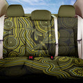 Yellow Indigenous Dragonfly Australia Back Car Seat Cover Aboriginal Art - Aussie Hoodie