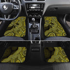 Yellow Indigenous Dragonfly Australia Car Mats Aboriginal Art - Aussie Hoodie