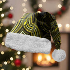 Yellow Indigenous Dragonfly Australia Christmas Santa Hat Aboriginal Art - Aussie Hoodie