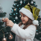 Yellow Indigenous Dragonfly Australia Christmas Santa Hat Aboriginal Art - Aussie Hoodie