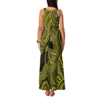 Yellow Indigenous Dragonfly Australia Family Matching Tank Maxi Dress and Hawaiian Shirt Aboriginal Art - Aussie Hoodie