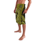 Yellow Indigenous Dragonfly Australia Lavalava Aboriginal Art - Aussie Hoodie