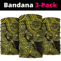 Yellow Indigenous Dragonfly Australia Neck Gaiter Aboriginal Art - Aussie Hoodie