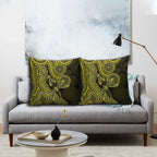 Yellow Indigenous Dragonfly Australia Pillow Cover Aboriginal Art - Aussie Hoodie