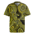 Yellow Indigenous Dragonfly Australia Rugby Jersey Aboriginal Art - Aussie Hoodie