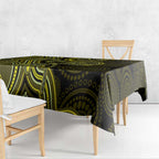 Yellow Indigenous Dragonfly Australia Tablecloth Aboriginal Art - Aussie Hoodie