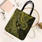 Yellow Indigenous Dragonfly Australia Tote Bag Aboriginal Art - Aussie Hoodie