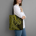 Yellow Indigenous Dragonfly Australia Tote Bag Aboriginal Art - Aussie Hoodie