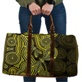 Yellow Indigenous Dragonfly Australia Travel Bag Aboriginal Art - Aussie Hoodie