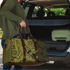 Yellow Indigenous Dragonfly Australia Travel Bag Aboriginal Art - Aussie Hoodie